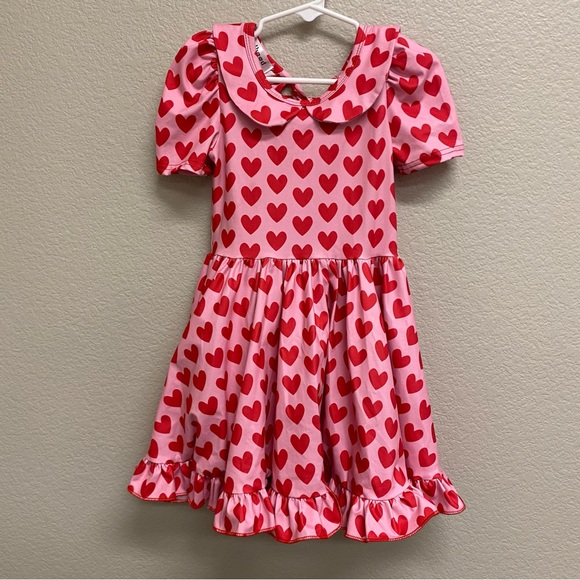 little stocking co Other - Heart red and Pink Dress for Kids